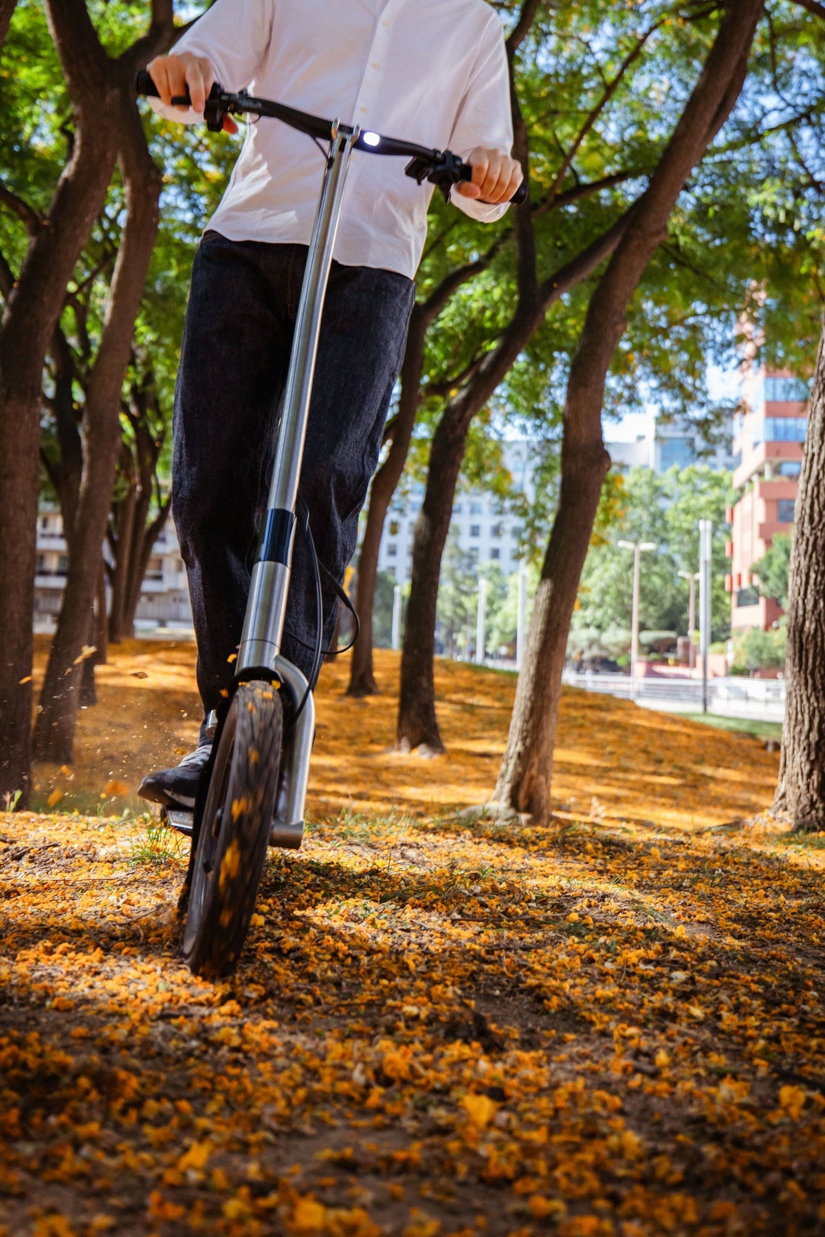 Riding an electric scooter in Autumn: the settings that make all the difference