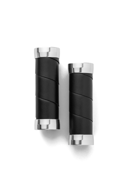 Brooks - Poignées Slender noires en cuir 