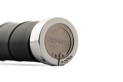 Brooks - Poignées Slender noires en cuir 